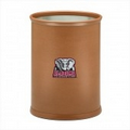 Collegiate Logo Basketball Texture Oval Wastebasket - Alabama